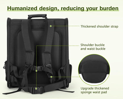 Pecute Pet Carrier Backpack, Dog Carrier Backpack Expandable with Breathable Mesh for Pets ＜6kg, Pet Backpack Carrier for Hiking Travel Camping Outdoor