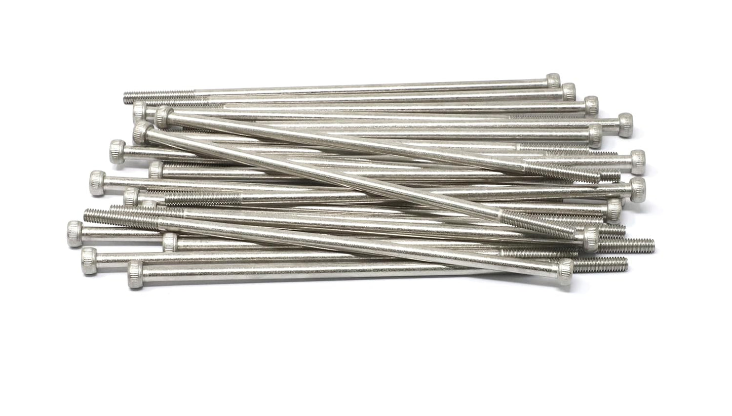 iexcell 25 Pcs M6 x 20mm Thread Pitch 1 mm Stainless Steel 304 Hex Socket Head Cap Screws Bolts Kit