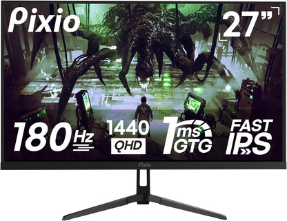 Pixio PX248 Wave 24 inch 200Hz Refresh Rate FHD 1080p Resolution Fast IPS Panel 1ms GTG Response Time Adaptive Sync Gaming Monitor with Adaptive Sync