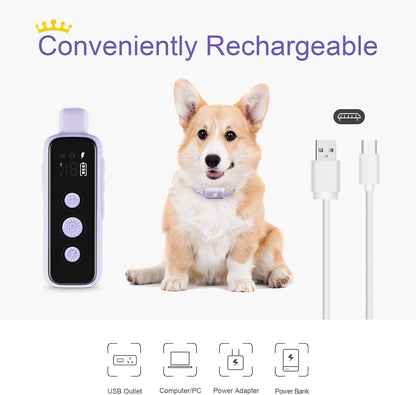 Bousnic Dog Shock Collar for 2 Dogs - (8-120lbs) Waterproof Rechargeable Electric Dog Training Collar with Remote for Small Medium Large Dogs with Beep Vibration Safe Shock Modes(Grey)