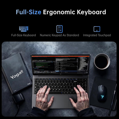 ACEMAGIC Laptop Computer Intel N97 Windows Laptop 15.6-in 16GB DDR4 512GB SSD Ordinateur Portable Numeric Keypad WiFi5 HDMI Type-C USB3.2 TRRS Webcam Office Laptops Student Laptops