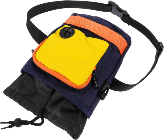 Dog Treat Pouch with Adjustable Waist Strap Lightweight and Durable Pet Training Bag for Treats and