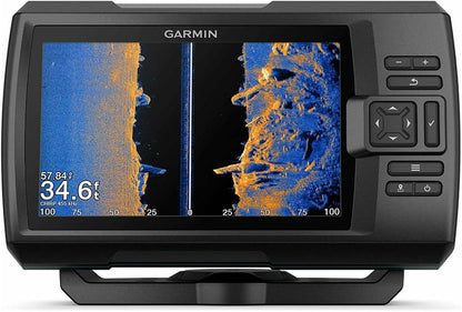 Garmin Striker Vivid 5cv, Easy-to-Use 5-inch Color Fishfinder and Sonar Transducer, Vivid Scanning Sonar Color Palettes