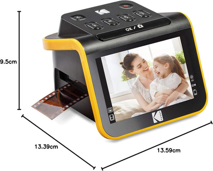 Kodak Slide N SCAN Film and Slide Scanner with Large 5” LCD Screen, Convert Color & B&W Negatives & Slides 35mm, 126, 110 Film Negatives & Slides to High Resolution 22MP JPEG Digital Photos