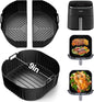 Silicone Air Fryer Liner, 3 PCS 9 Inch Square Air Fryer Basket Liners,Silicone Tray, Air Fryer Inserts for 6 to 9 QT, Reusable Air Fryer Accessories for Cosori Philips Ninja Oven Microwave