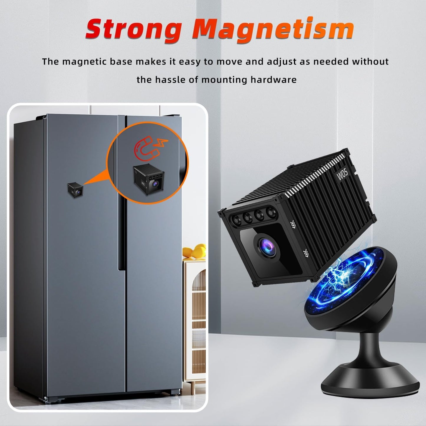 Mini Hidden Camera,1080P HD Spy Camera with Cloud Storage, Night Vision, AI Motion Detection