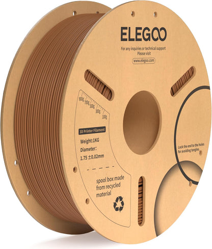 ELEGOO PLA+ Filament 1.75mm Black 4KG, PLA Plus 3D Printer Filament, Dimensional Accuracy +/- 0.02 mm, Tough & High Strength, Fit for Most FDM Printers(1KG/Spool, 2.2 lbs)