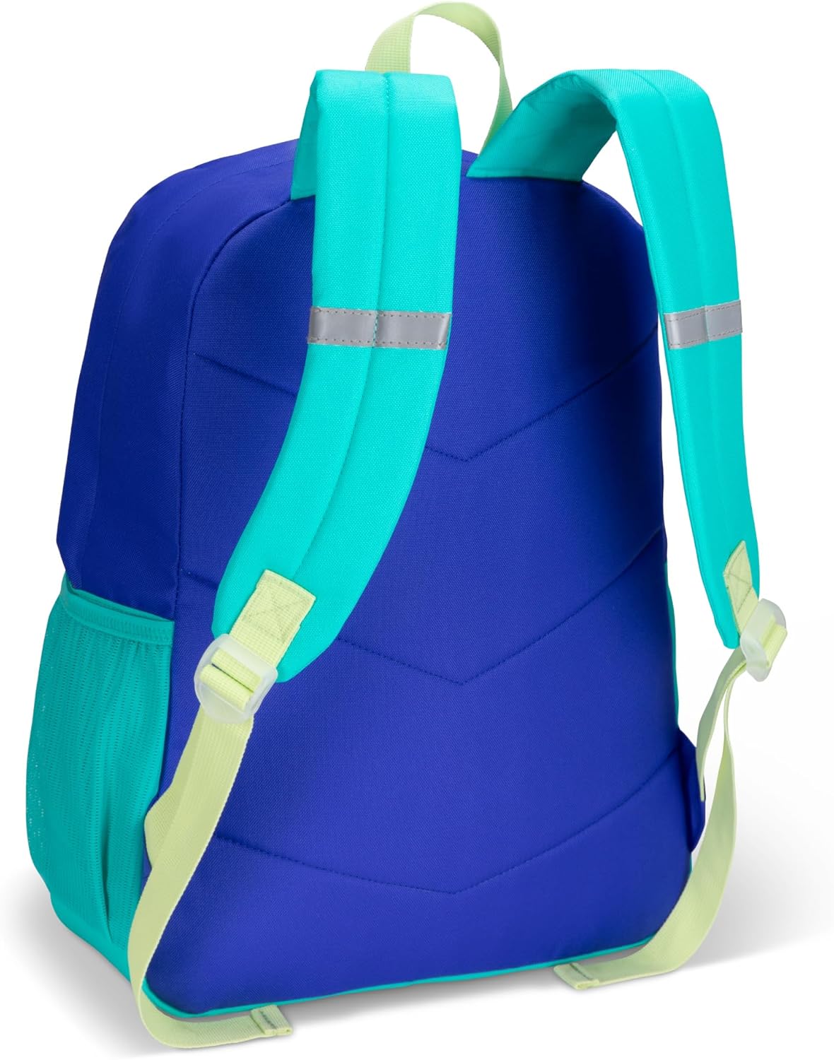 Roots Kids Lightweight Backpack — Made from 100% Recycled Fabrics with Rain Flap, Bottle Pocket, Reflective Accent, and Back Padding — 22.5 litres, Pink & Purple