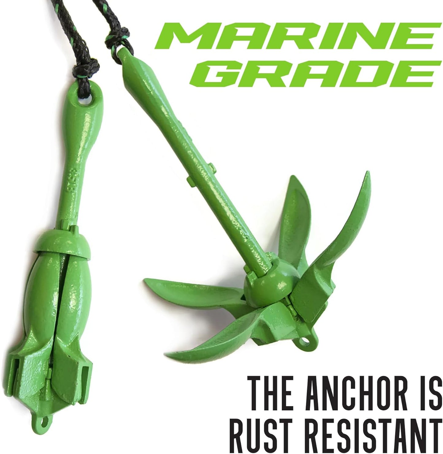 Gradient Fitness Kayak Anchor | Paddle Board Anchor, Small Boat and Canoe Anchors, Jet Ski Anchor, Jetski Accessory, PWC Anchor, Kayak Anchor Kit.