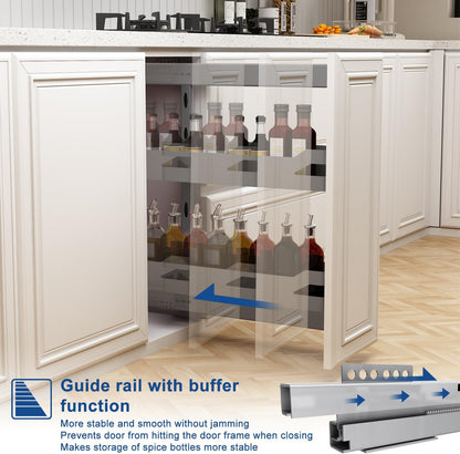 VADANIA Narrow Pull Out Cabinet Organizer, For 8" Cabinets