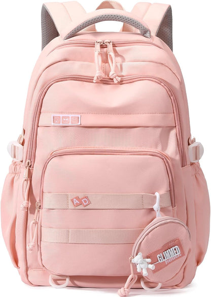 Armbq Kids Backpack for Girls Aesthetic School Backpack for Teen Girls Elementary Middle School Bookbag