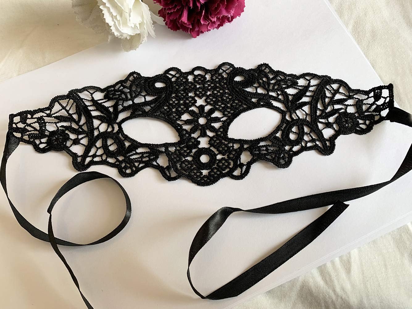 Mordarli Sexy Masquerade Mask for Women Lace Eye Mask for Halloween Costume Party