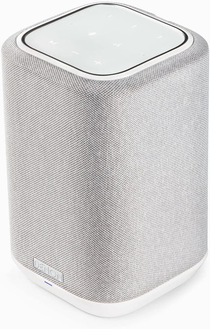 Denon Home 150 Wireless Smart Speaker – Compact Design, Wi-Fi & Bluetooth, HEOS Built-in, Alexa Built-in, Siri & AirPlay 2, Spotify Connect, Multi-Room Support, White