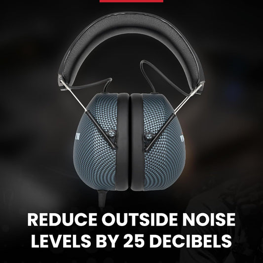 Vic Firth SIH3 Stereo Isolation Headphones, 25 Decibels