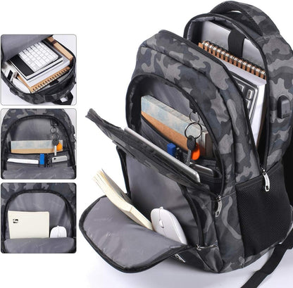 Backpack for Teen Girls,Boys School Backpack for Women with USB,College Backpack,Big Flower