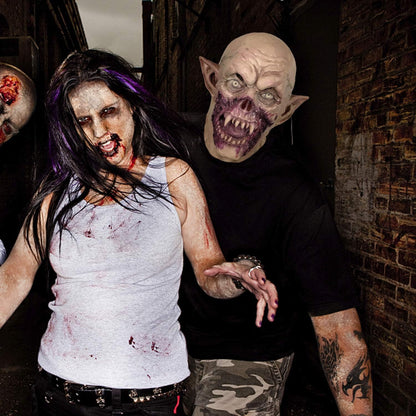 MOLEZU Vampire Mask Zombie Head Mask for Adult, Scary Horror Creepy Demon Monster Mask for Halloween Costume Party