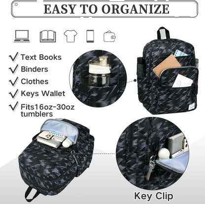 School Backpack for Men Women,Vaschy Lightweight School Bag Bookbag Casual Daypack for High School/College/Teens/Travel/Work