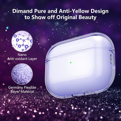 Aircawin for Airpods 4 Case Cover,Shockproof Case for Airpods 4th Generation Case Cover 2024,Premium Silicon Case with Keychain and Cleaing Pen for Airpods 4 Gen, Wireless Earphone Accessories-Blue