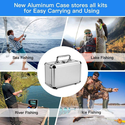 Eyoyo Fishing Camera Video Fish Finder 7 inch LCD Monitor 1000TVL Camera 12pcs IR Lights DVR+8GB with 30m Cable for Ice Lake Boat Fishing