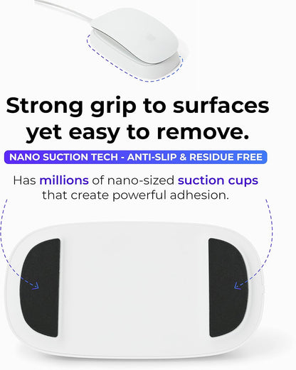 Ascrono - Charging Station Compatible with Apple Magic Mouse 2 - White - Perfect Accessories | Usable As Charging Dock, Stand & Charger | Includes 5ft (1.5m) USB-A Cable | Lightning Connector