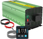 EDECOA 3000 Watt Power Inverter DC 12V to AC 110V 120V 3000W Converter for Car Truck RV with LCD and Dual USB Romte Controller (ETRC Remote)