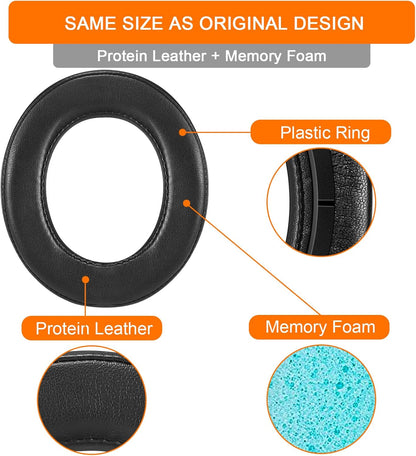 HS60 Earpads, GVOEARS Replacement Ear Pads Cushion for Corsair HS70 HS60 HS50, Softer Durable Knitted Gaming Headset Noise Isolation Earpads (Grey)