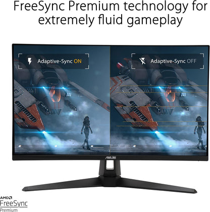 ASUS TUF Gaming 27” 1440P Gaming Monitor (VG27AQM1A) - QHD (2560x1440), 260Hz, 1ms, Fast IPS, ELMB Sync, Freesync Premium, G-Sync compatible, Variable Overdrive, 90%DCI-P3, DisplayHD 400, 3yr warranty