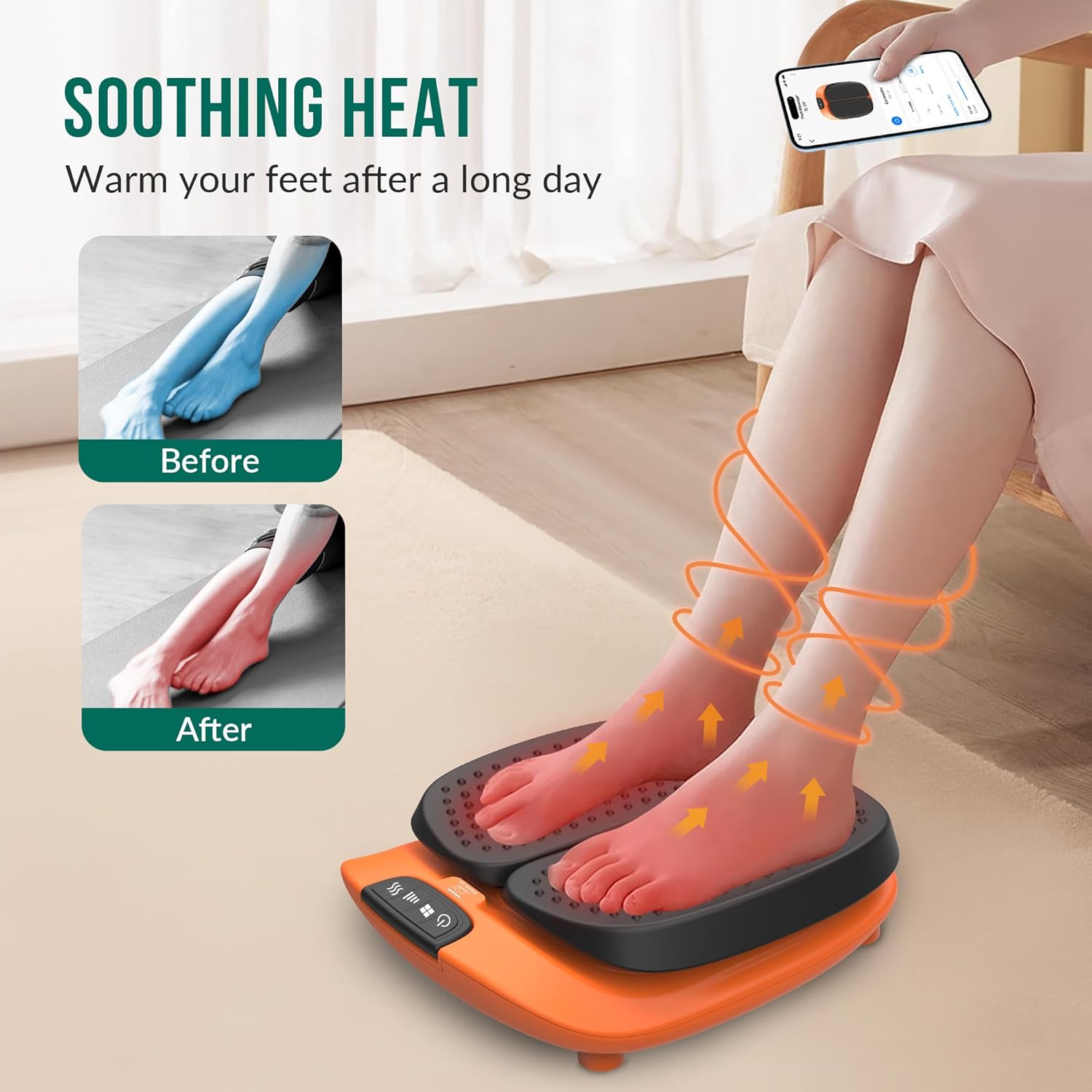 Snailax Vibration Foot Massager with Heat,Remote Control, Electric Foo PuriLite Snailax Vibration Foot Massager with Heat,Remote Control, Electric Foo PuriLite
