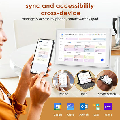 Purilite Select 15.6-Inch Digital Calendar