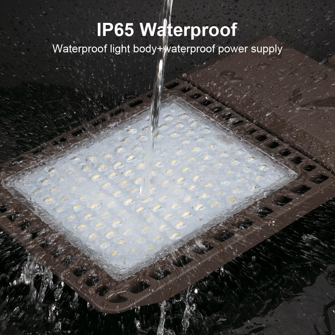 Juyace 300W LED Parking Lot Lights with Slip Fitter Mount Pole Flood Light Dusk to Dawn Outdoor Lighting Commercial Street Outdoor shoebox Light 5000K IP65 Waterproof 100-277V (3 Pack)