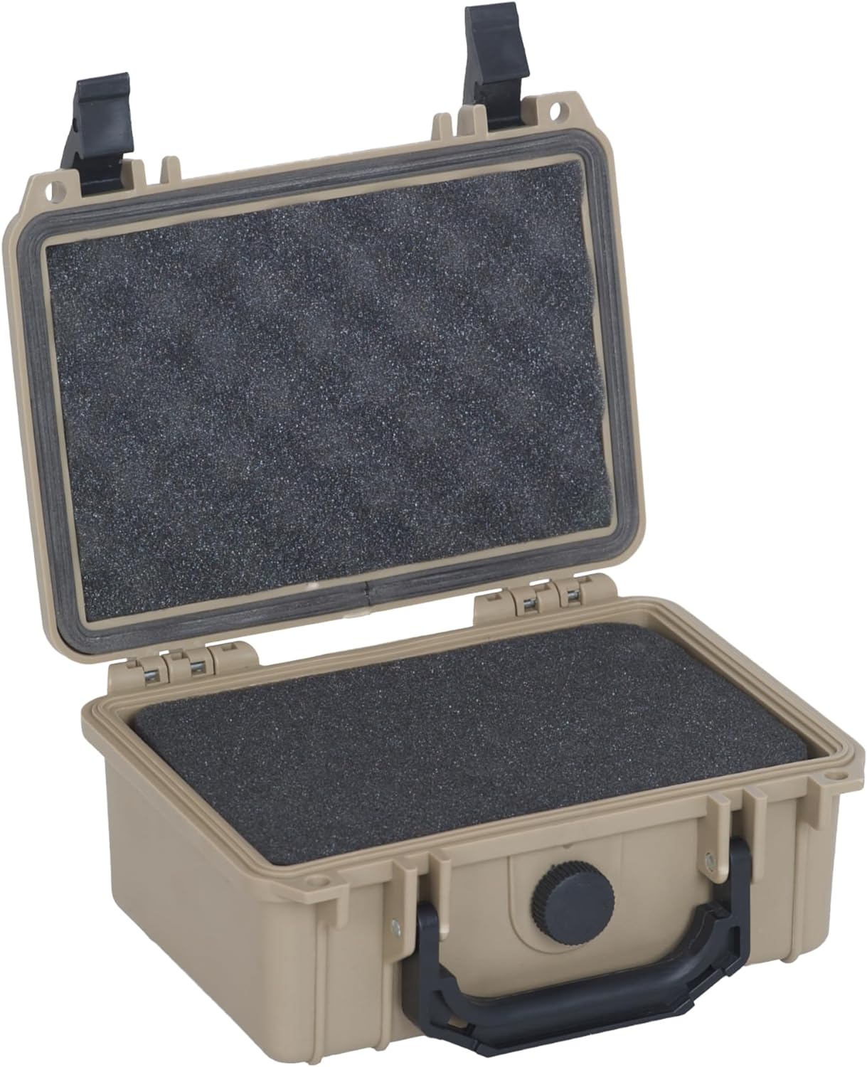 MEIJIA Portable All Weather Waterproof Protective Hard Case,Camera Case with Customizable Fit Foam, Fit use of Drones, Cameras, Equipments, 8.12"x6.56"x3.56" (Black)