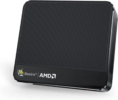 Beelink SER5 MAX Mini PC, AMD Ryzen 7 6800H(6nm, 8C/16T) up to 4.7GHz, Mini Computer 32GB LPDDR5 RAM 500GB NVME SSD, Micro PC 4K@60Hz Triple Display, Mini Gaming Computer WiFi6/BT5.2/HTPC/W-11 Pro