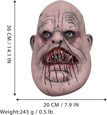 Halloween Horror Headgear Mask Latex Evil Theme Party Role Play Silicone Cosplay Mask