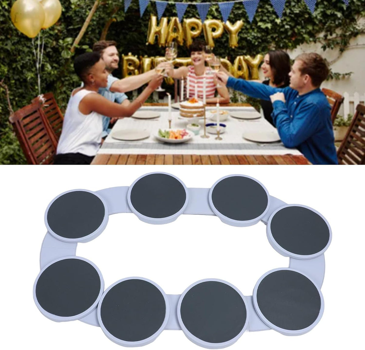 Lazy Susan Turntable, 360° Rotation Turntable Tray for Kitchen, Dining Room, Gatherings, Family Events, Reusable Portable Rotating Food Rotating Serving Turntable