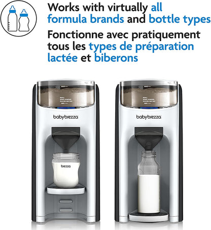 Baby Brezza Formula Pro Advanced Formula Dispenser Machine - Automatically Mix A Warm Formula Bottle Instantly - Easily Make Bottle With Automatic Powder Blending, White