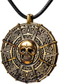 Spooktacular Creations Halloween Pirate Coin Necklace Pirate Skull Necklace for Men Women Pirates Costume Accessories