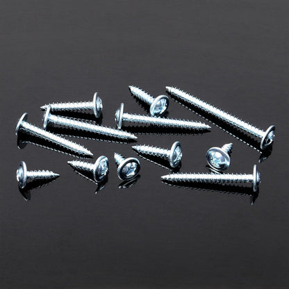 150Pcs #8 × 2" Black Screws for Wood, Phillips Truss Head Wood Screws, Quick Metal Self Tapping, Zinc Plated Steel, Truss Head Screws by Mywish