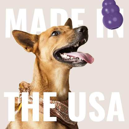 KONG Senior Dog Toy Gentle Natural Rubber -Fun to Chew, Chase & Fetch- For Medium Dogs