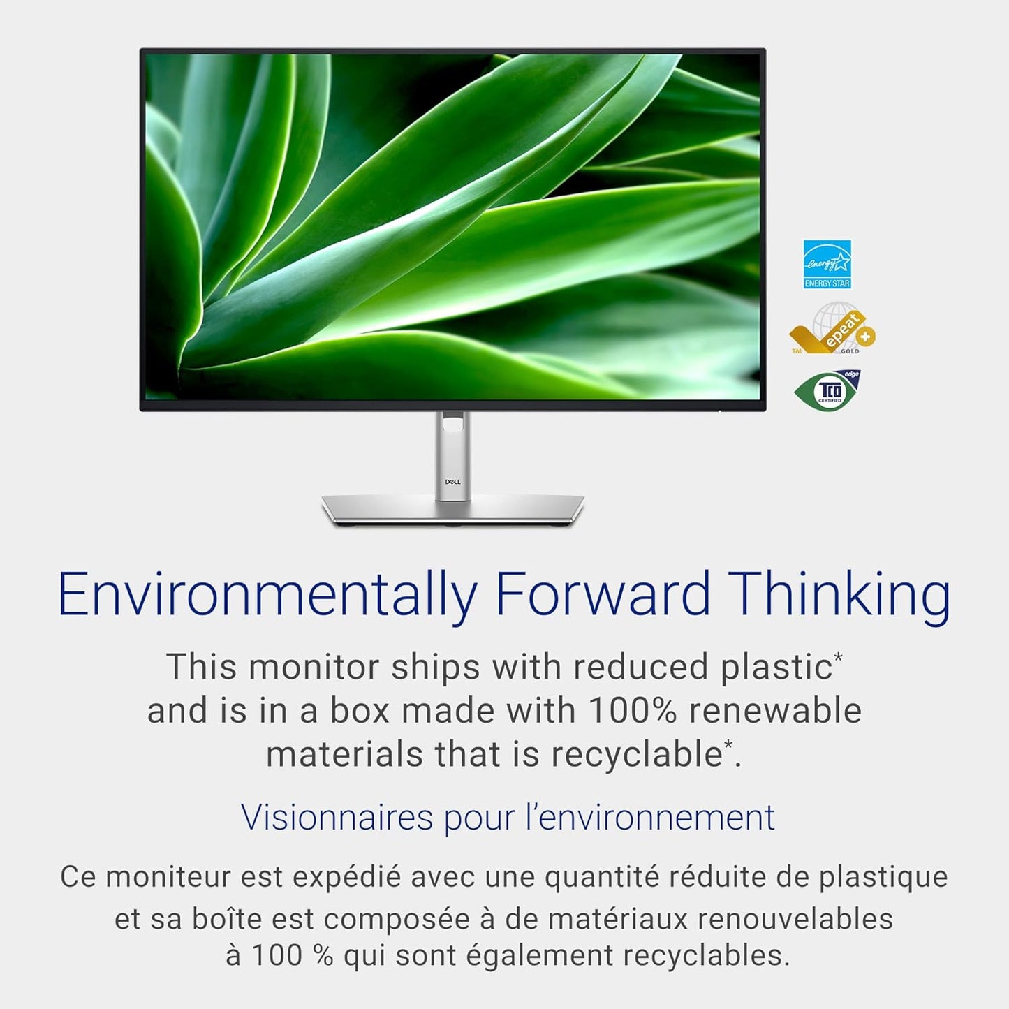 Dell 24 Monitor - P2425H - 23.8 Inch Full HD (1920 × 1080), 100Hz Refresh Rate, Comfortview Plus, 99% sRGB, IPS Panel, 1500:1, Tilt/Swivel/Pivot/Height, 3-Year Advanced Exchange Service - Black
