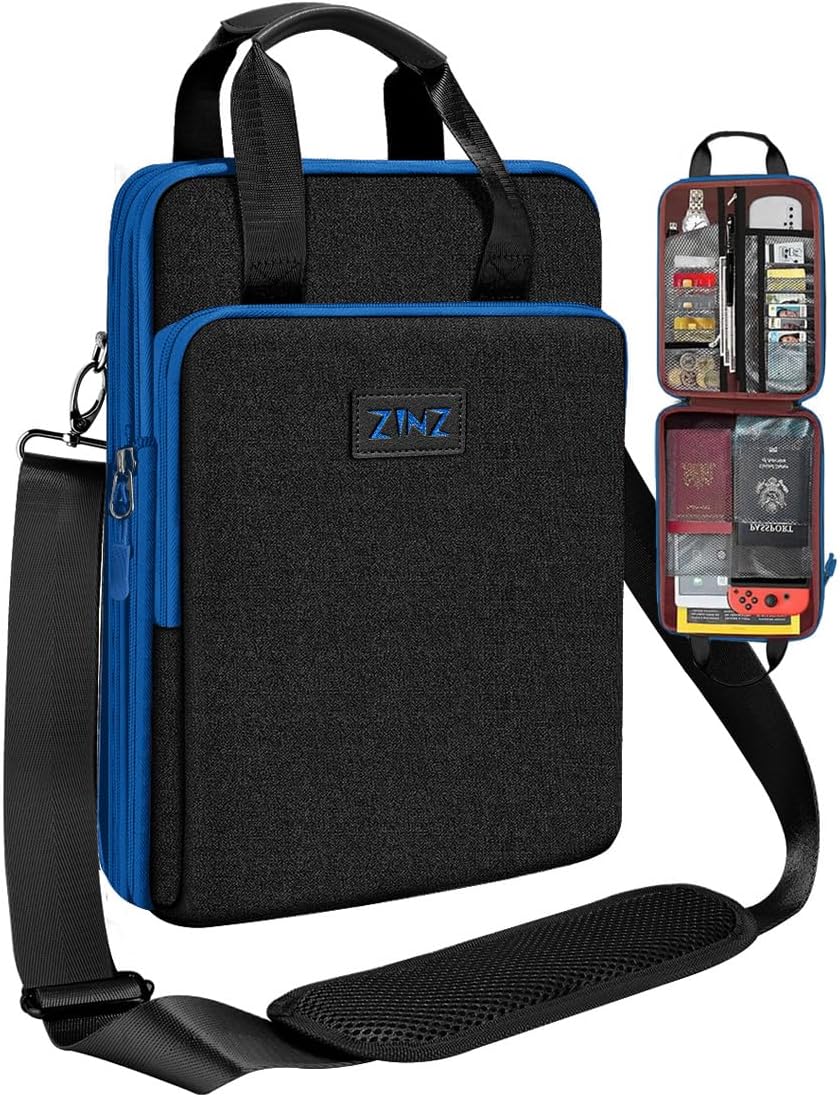 ZINZ Slim & Expandable Case 12.9 13 inch Travel Laptop Shoulder Bag for MacBook Air 13" M3/M2/M1, MacBook Pro 13" M2/M1, iPad Pro 12.9"/13"/11", iPad Air 13",L01G03 - PuriLite