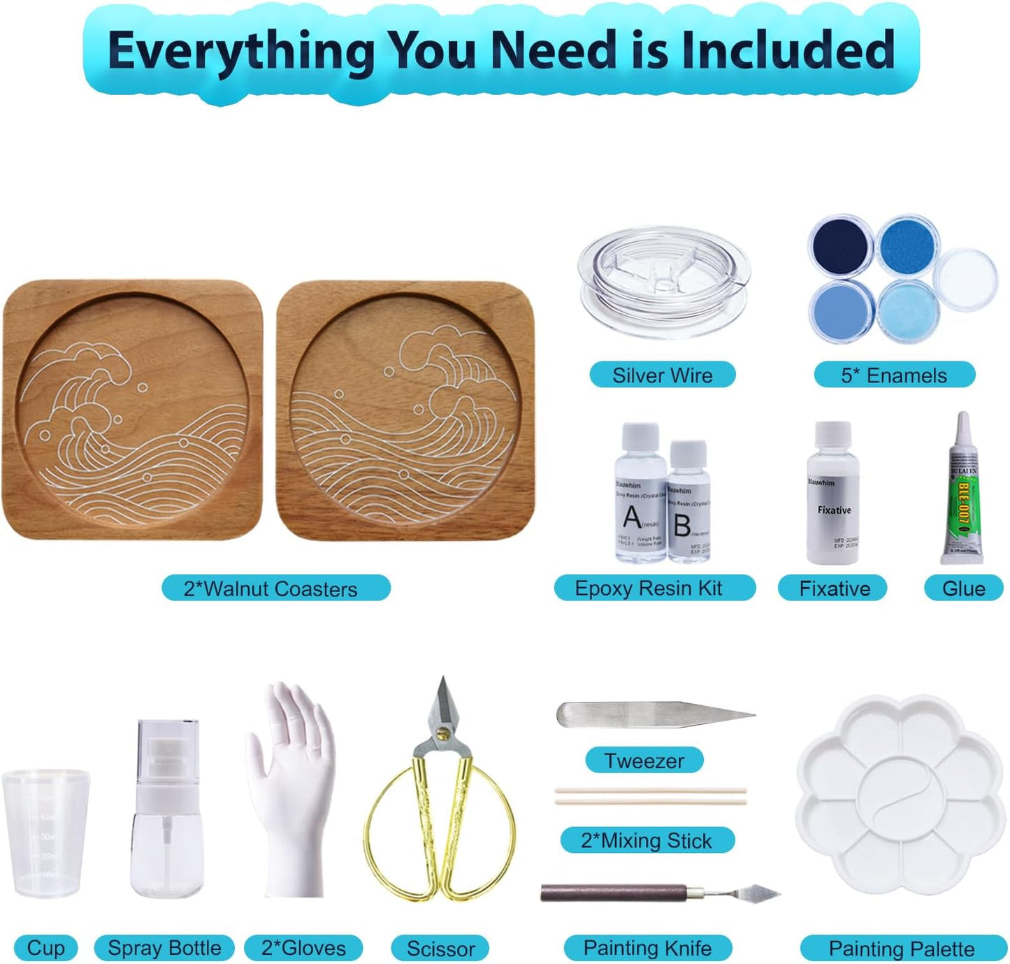 Purilite Select Wooden Coasters Craft Kit