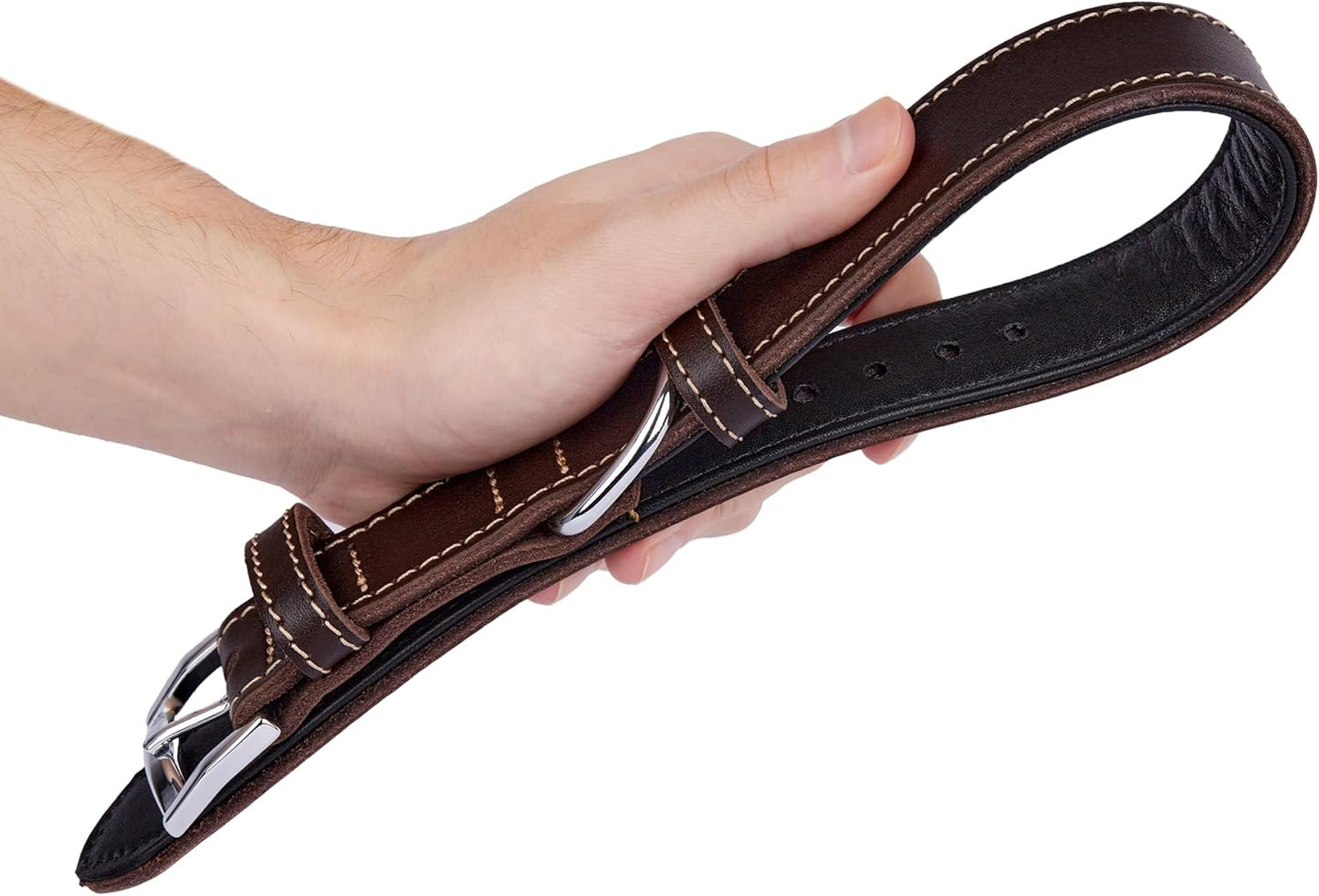 TORRUNA Soft Leather Dog Collar | Dog Collars for Small, Medium and Large Dogs | Durable Heavy Duty Dog Collars
