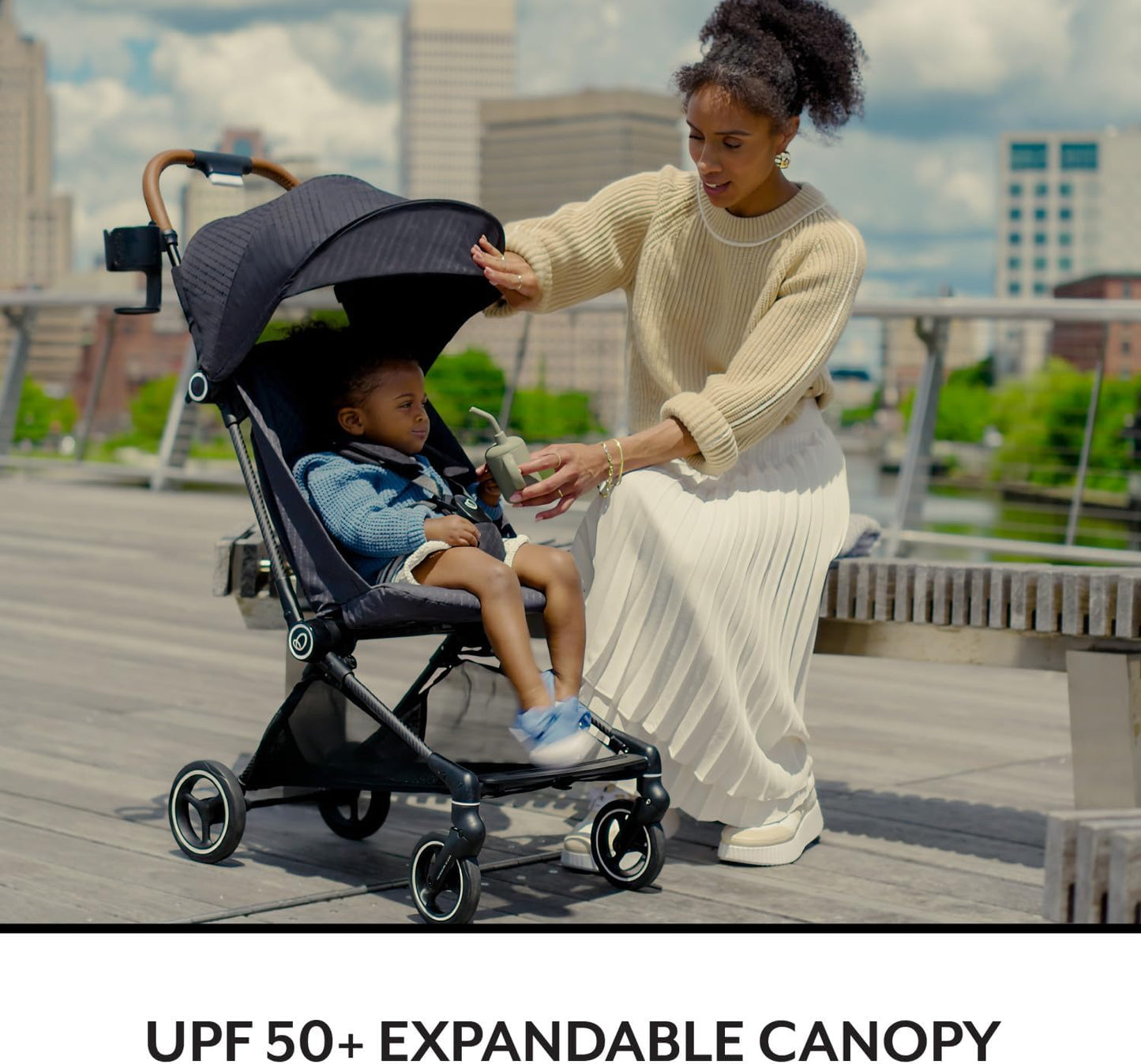 Evenflo Hummingbird Ultra-Lightweight Carbon Fiber Stroller - Crest Gray