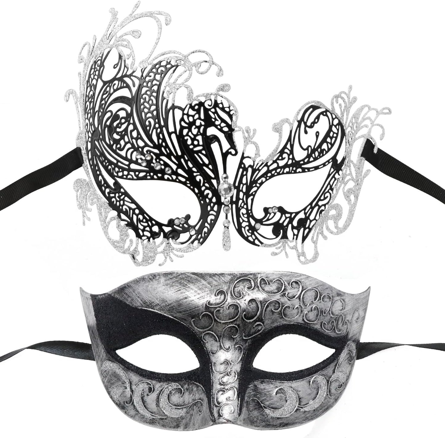 Couple Masquerade Mask Metal Masks Venetian Party Mask Halloween Costume Mask Mardi Gras Mask