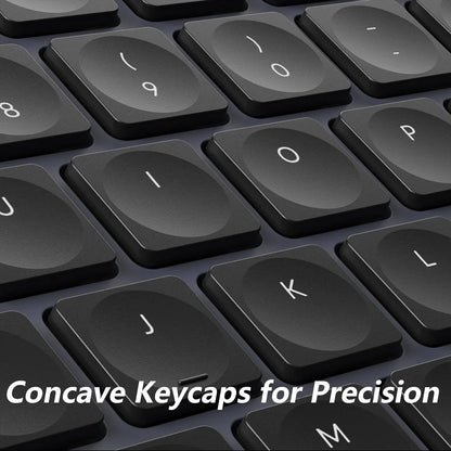 Keychron B6 Pro Quiet Key Full Size Ultra-Slim Wireless Keyboard, ZMK Programmable Bluetooth 5.1/2.4 GHz/Wired with Ultra-Long Battery Life Low Profile for Mac Win Linux System - Space Gray