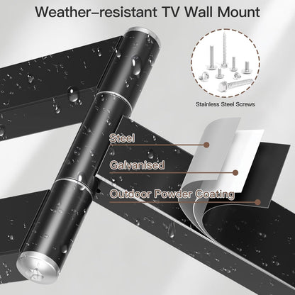 ELIVED Long Arm TV Wall Mount for Most 26-65 Inch TVs, 37.4 Inch Long Extension TV Mount Swivel and Tilt, Max VESA 400x400mm, Full Motion Wall Mount tv Bracket Holds up to 77 lbs.