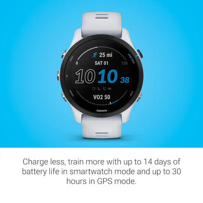 Garmin Forerunner® 255 Music, GPS Running Smartwatch with Music, Advanced Insights, Long-Lasting Battery, Black, 46 MM