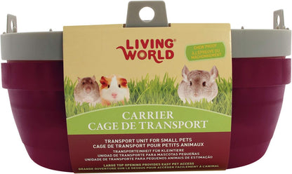 Living World 60888 Pet Carrier, Red/Grey, Large
