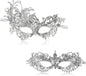 FunMular Couple Masquerade Mask Venetian Carnival Mardi Gras Costume Lace Masks For Women & Couples Halloween Party Decor