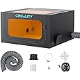 Creality Laser Engraver Enclosure, Fireproof and Dustproof Protective Cover with Exhaust Fan and Pipe, Fits for Most Laser Cutter, Insulates Against Smoke, Odor and Noise, Eye Protection 700x720x400mm - PuriLite